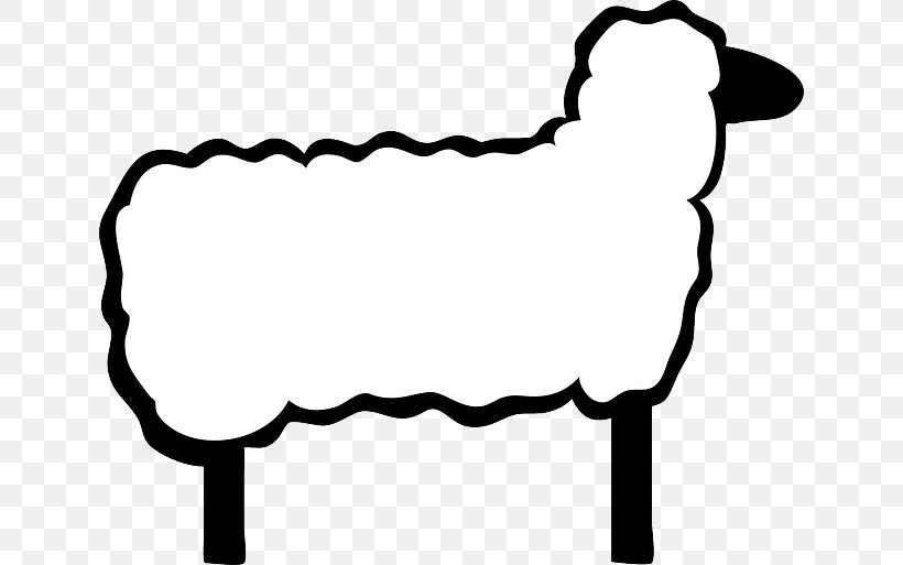 Black Sheep Wool Clip Art, PNG, 640x513px, Sheep, Area, Black, Black And White, Black Sheep Download Free