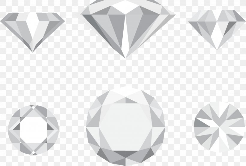 Diamond Gemstone Euclidean Vector, PNG, 2652x1789px, Diamond, Black And White, Brand, Designer, Gemstone Download Free