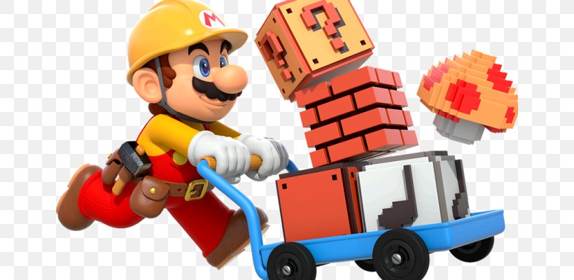 Super Mario Maker Wii U New Super Mario Bros Super Mario Bros. 2, PNG, 660x400px, Super Mario Maker, Construction Worker, Game, Lego, Level Download Free