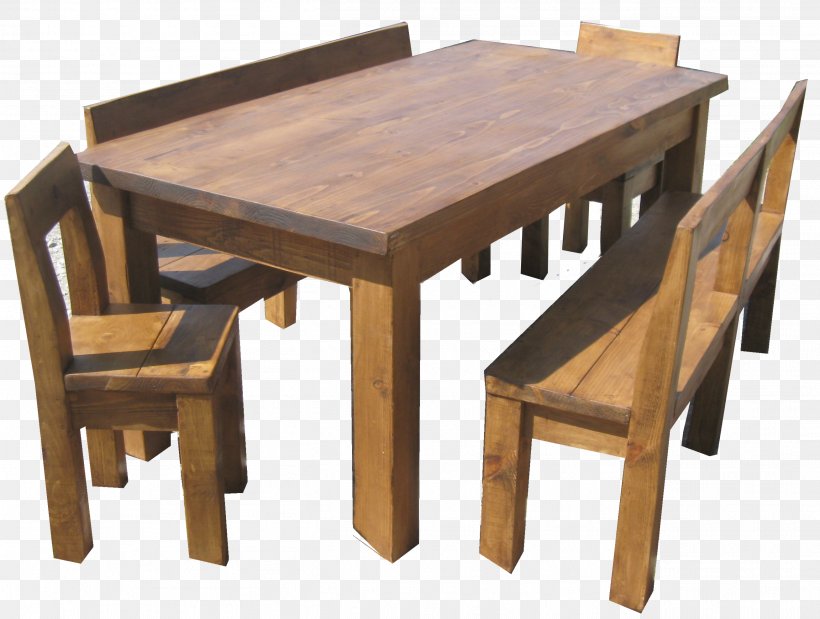 Table Chair Furniture Bench Wood, PNG, 2616x1976px, Table, Bench, Chair, Furniture, Hardwood Download Free