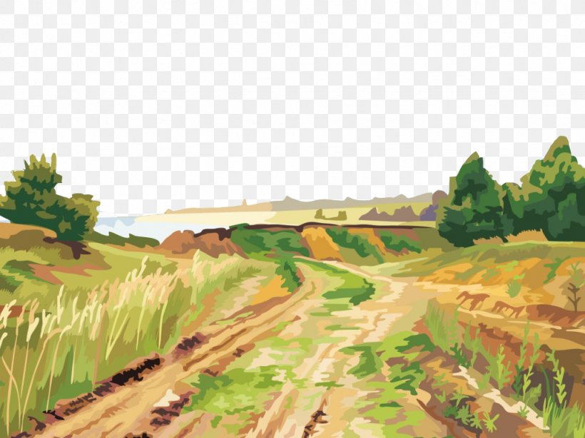 Landscape Painting Wallpaper, PNG, 1024x768px, Landscape Painting, Agriculture, Art, Cartoon, Drawing Download Free