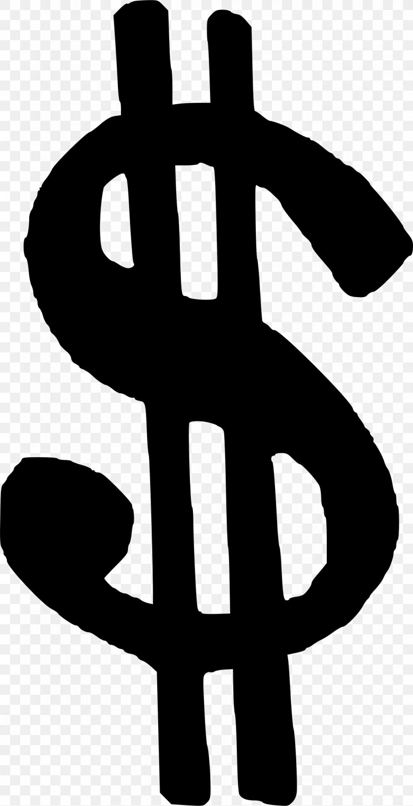 Symbol Dollar Sign Clip Art, PNG, 1188x2320px, Symbol, Black And White, Currency Symbol, Dollar, Dollar Sign Download Free