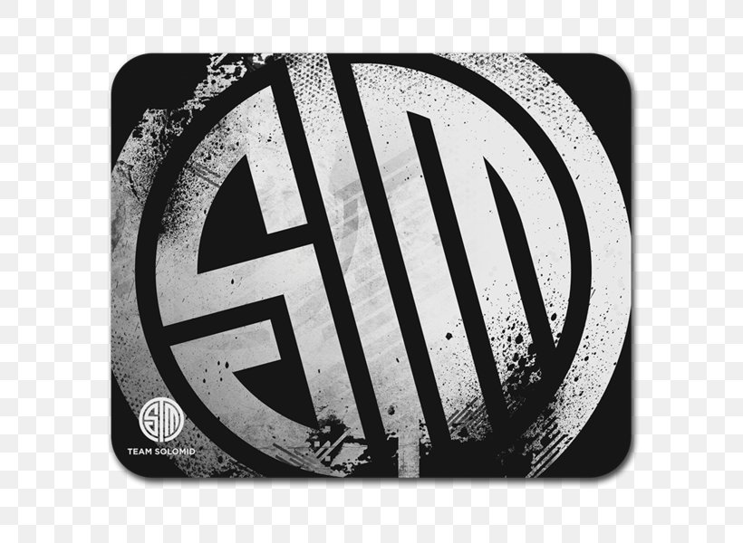 Team SoloMid Computer Mouse Mouse Mats Counter-Strike: Global Offensive League Of Legends, PNG, 600x600px, Team Solomid, Biofrost, Bjergsen, Black And White, Brand Download Free