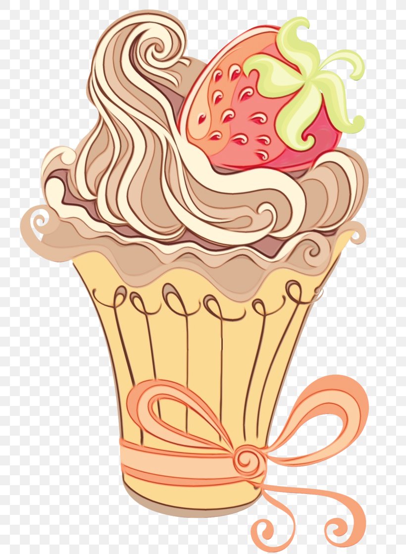 Ice Cream, PNG, 800x1119px, Watercolor, Baking Cup, Cream, Dessert, Food Download Free