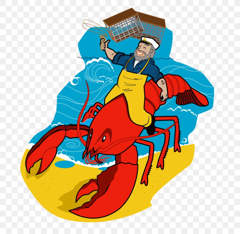 Clip Art Lobster Fishing Shore Dinner Hall Illustration, PNG, 751x800px, Lobster, American Lobster, Art, Fictional Character, Fisherman Download Free