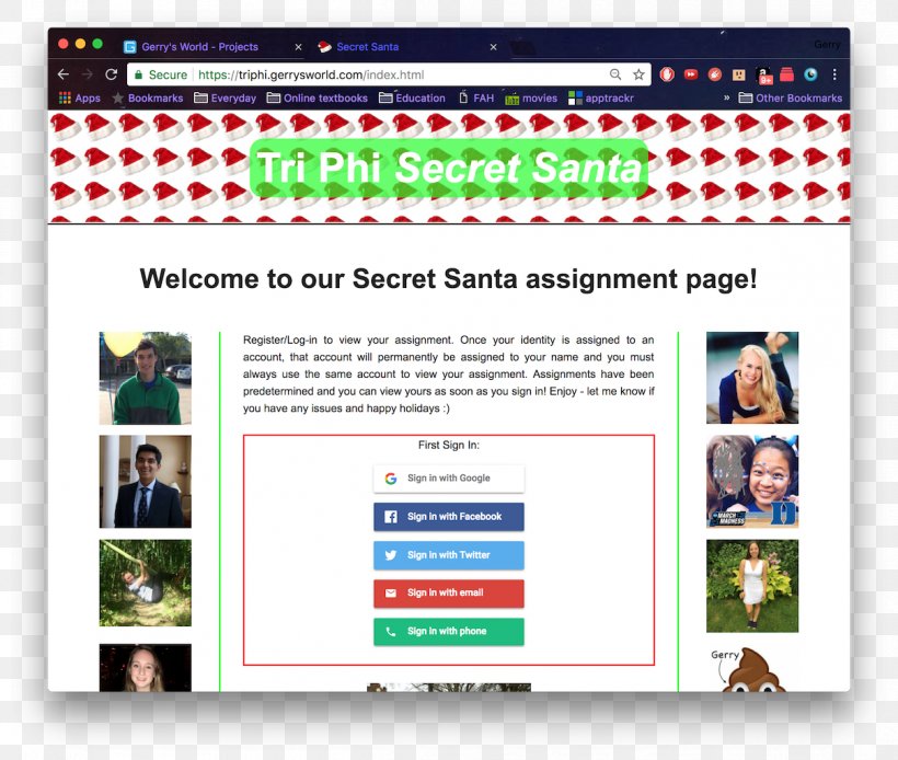 Web Page Secret Santa Santa Claus, PNG, 1209x1024px, Web Page, Advertising, Area, Authentication, Cloud Computing Download Free