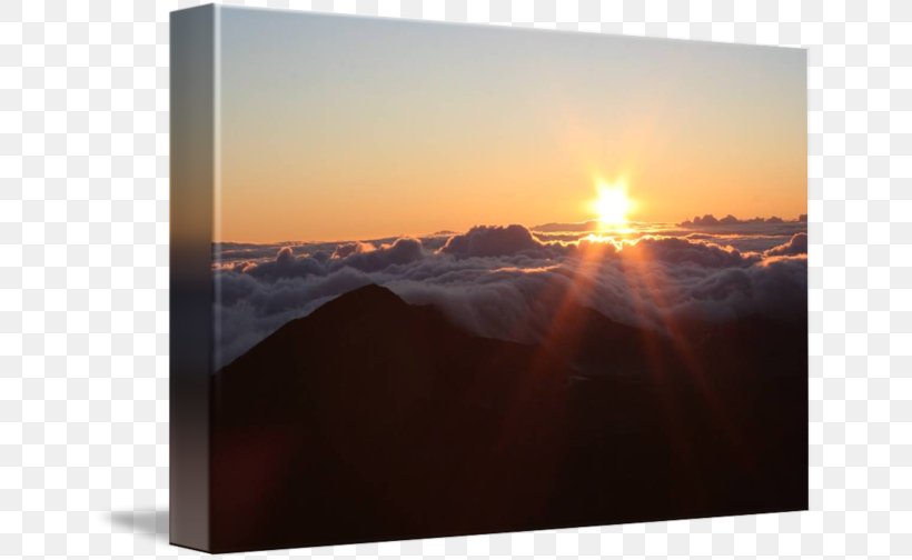 Haleakalā Gallery Wrap Canvas Stock Photography, PNG, 650x504px, Gallery Wrap, Art, Canvas, Dawn, Heat Download Free