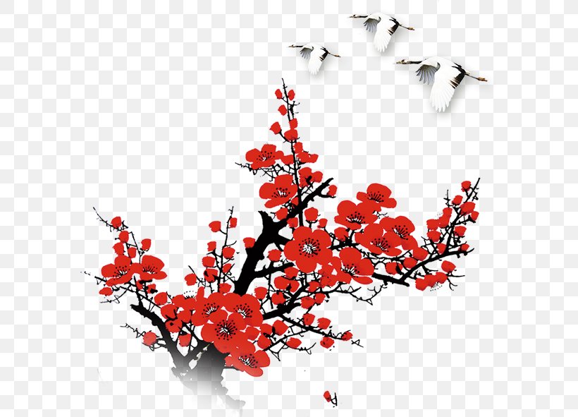 Plum Blossom Red, PNG, 591x591px, Plum Blossom, Advertising, Ameixeira, Art, Black And White Download Free