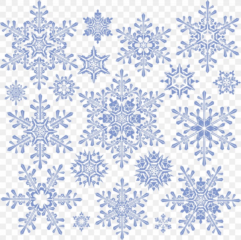 Snowflake Euclidean Vector Shape Pixabay, PNG, 3476x3463px, Snowflake, Area, Blue, Pattern, Point Download Free