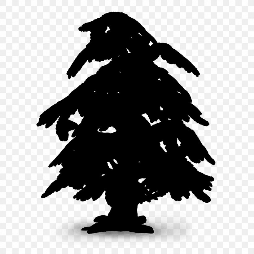 Beak Pine Family Silhouette, PNG, 1024x1024px, Beak, Art, Blackandwhite, Branch, Christmas Tree Download Free