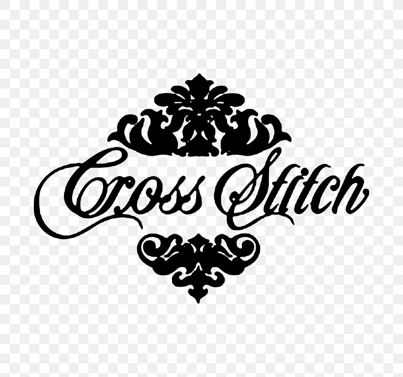 Cross-stitch Embroidery Pakistan Crochet, PNG, 768x768px, Crossstitch, Aida Cloth, Black, Black And White, Brand Download Free