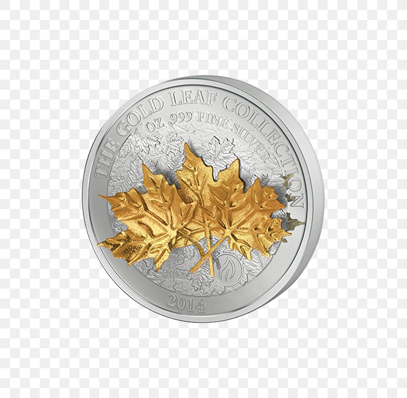 Gold Leaf Silver Maple Leaf Coin, PNG, 800x800px, Gold Leaf, Buckeyes, Carat, Coin, Coin Collecting Download Free