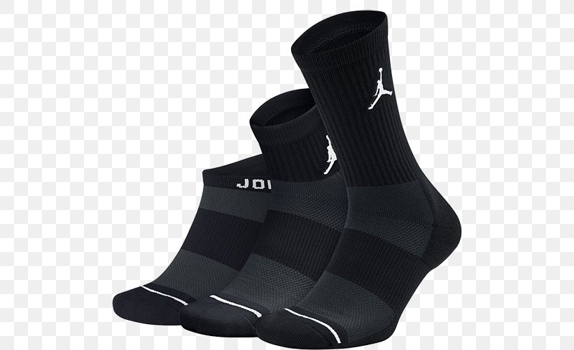 Jumpman Air Jordan Nike Shoe Sock, PNG, 500x500px, Jumpman, Adidas, Air Jordan, Air Jordan Retro Xii, Black Download Free