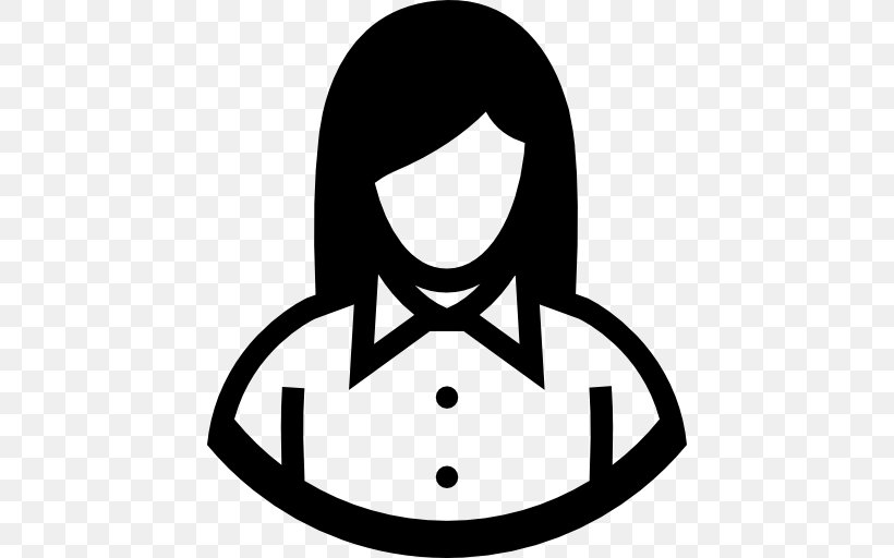 Woman User, PNG, 512x512px, Woman, Area, Avatar, Black, Black And White Download Free