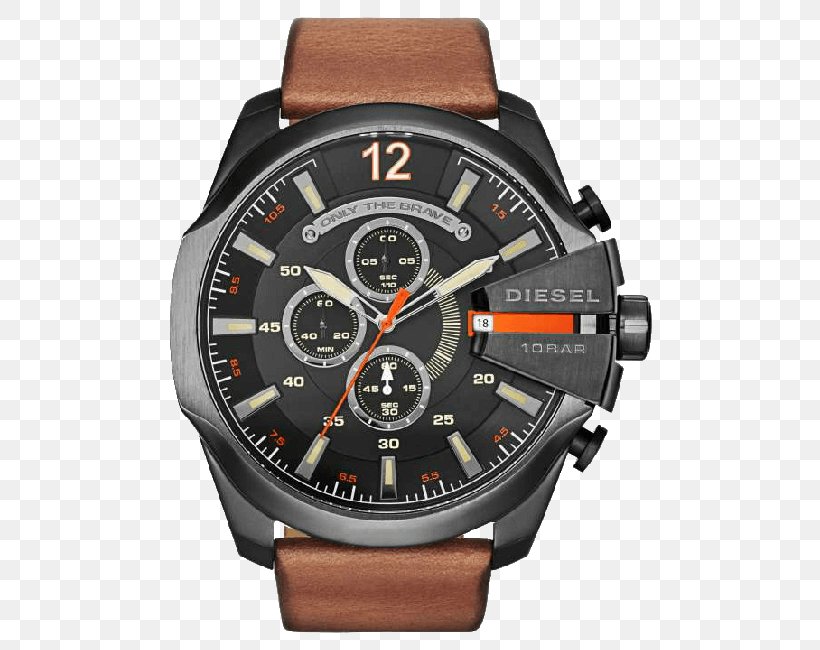 Diesel Mega Chief Chronograph Watch Jewellery, PNG, 650x650px, Diesel Mega Chief Chronograph, Analog Watch, Brand, Burberry, Chronograph Download Free