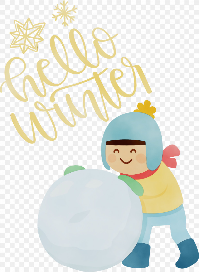 Character Cartoon Yellow Meter Happiness, PNG, 2195x2999px, Hello Winter, Behavior, Cartoon, Character, Character Created By Download Free