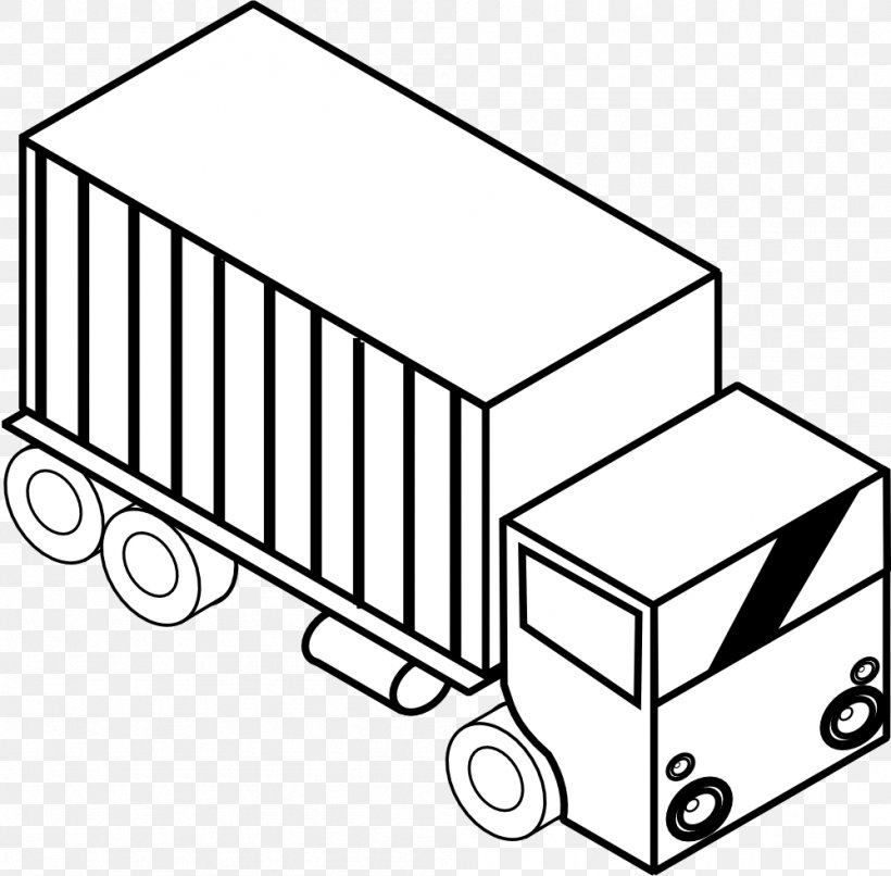 Pickup Truck Car Thames Trader Clip Art, PNG, 999x982px, Pickup Truck, Area, Black, Black And White, Car Download Free
