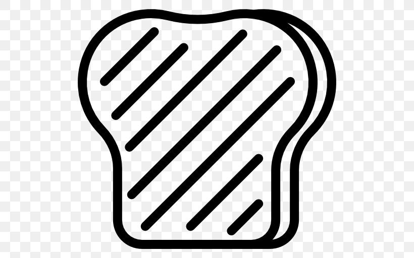 Toast, PNG, 512x512px, Toast, Area, Black And White, Bread, Food Download Free