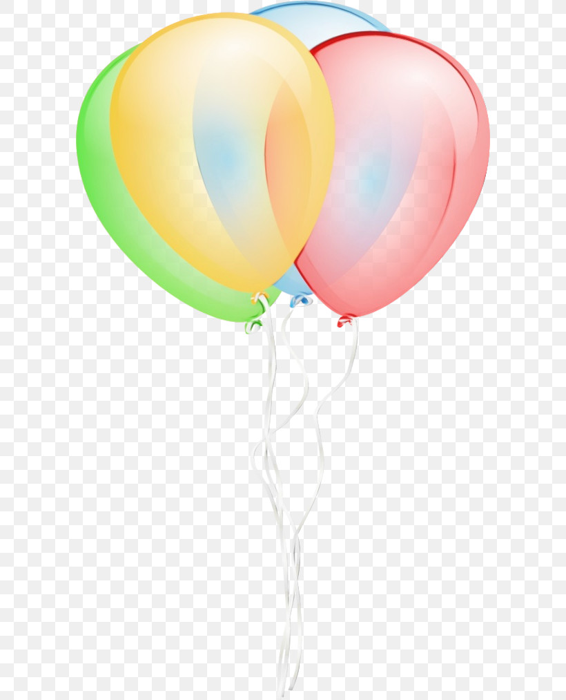 Balloon, PNG, 600x1013px, Watercolor, Balloon, Paint, Wet Ink Download Free