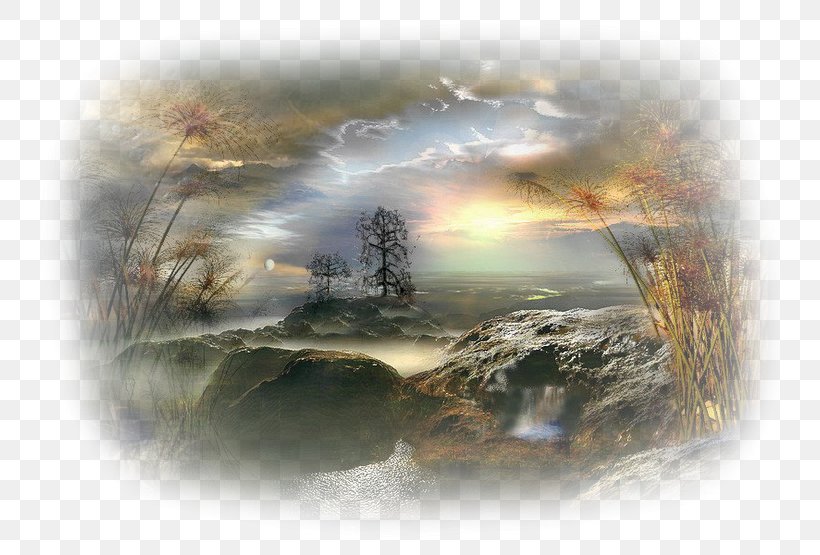 Desktop Wallpaper Image Landscape Painting Photograph, PNG, 740x555px, Landscape, Computer, Digital Art, Fantasy, Landscape Painting Download Free