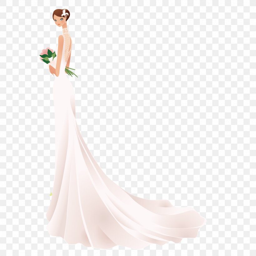 Wedding Dress Clothing, PNG, 1500x1500px, Watercolor, Cartoon, Flower, Frame, Heart Download Free
