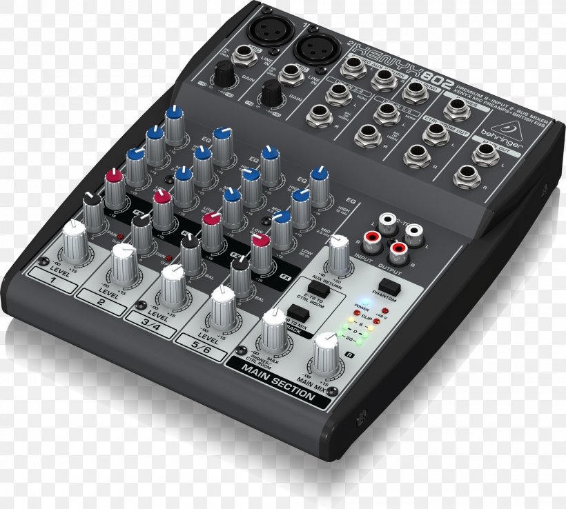 Audio Mixers Behringer Xenyx 802 DJ Mixer Behringer Xenyx X1222USB, PNG, 2000x1802px, Audio Mixers, Audio, Audio Equipment, Behringer, Behringer Xenyx 502 Download Free