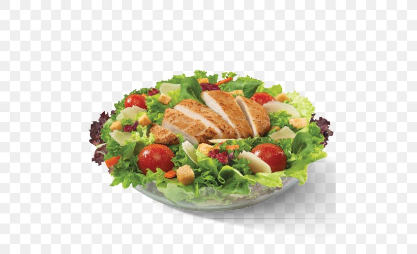 Caesar Salad McDonald's Big Mac Tuna Salad Hamburger Lettuce, PNG, 500x500px, Caesar Salad, American Food, Chicken As Food, Convenience Food, Dish Download Free