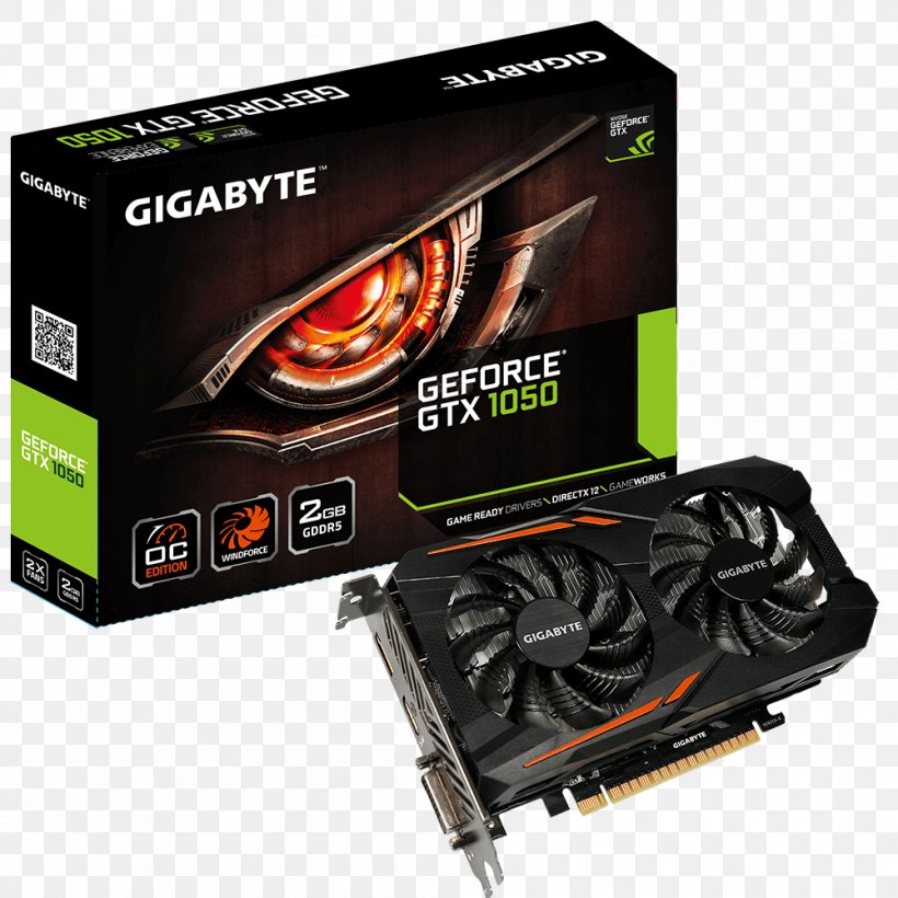 Graphics Cards & Video Adapters NVIDIA GeForce GTX 1050 Ti GDDR5 SDRAM 英伟达精视GTX PCI Express, PNG, 1000x1000px, Graphics Cards Video Adapters, Computer Component, Computer Cooling, Computer Hardware, Digital Visual Interface Download Free