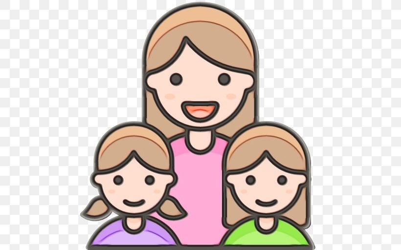 Happy Family Cartoon, PNG, 512x512px, Emoji, Cartoon, Cheek, Child, Emoticon Download Free
