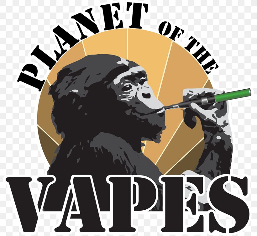Planet Of The Vapes Electronic Cigarette Gorilla Vape Shop, PNG, 800x753px, Ape, Brand, Electronic Cigarette, Gorilla, Gorilla Tape Download Free