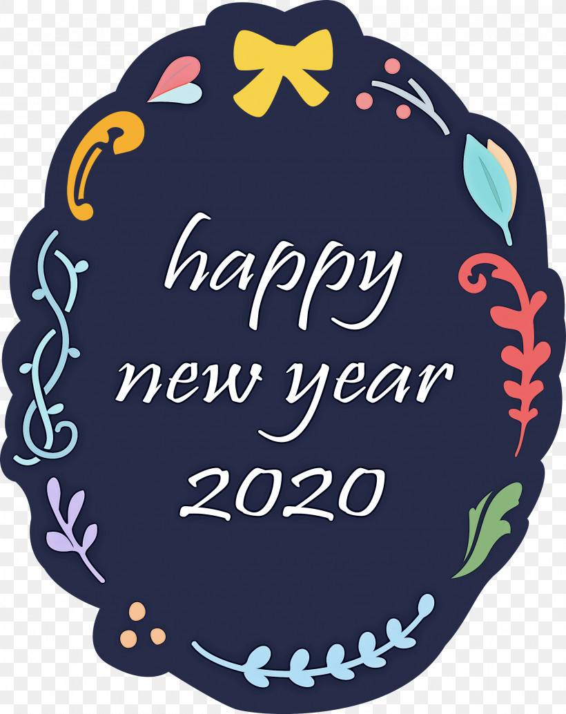 Happy New Year 2020 New Years 2020 2020, PNG, 2379x3000px, 2020, Happy New Year 2020, Label, New Years 2020, Text Download Free