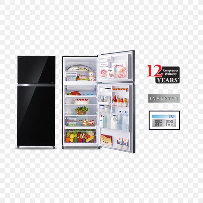 Refrigerator Nguyenkim Shopping Center Toshiba Home Appliance Electricity, PNG, 1000x1000px, Refrigerator, Brand, Display Advertising, Electricity, Freezers Download Free