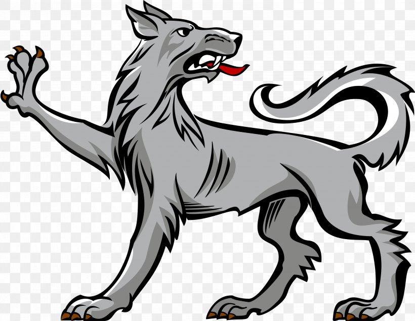 Gray Wolf Wolves In Heraldry Coat Of Arms Crest, PNG, 3000x2325px, Gray Wolf, Animal Figure, Artwork, Attitude, Black And White Download Free