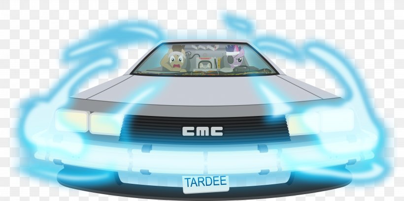 Pinkie Pie Marty McFly Twilight Sparkle DeLorean DMC-12 DeLorean Time Machine, PNG, 7366x3680px, Pinkie Pie, Aqua, Art, Automotive Design, Automotive Exterior Download Free