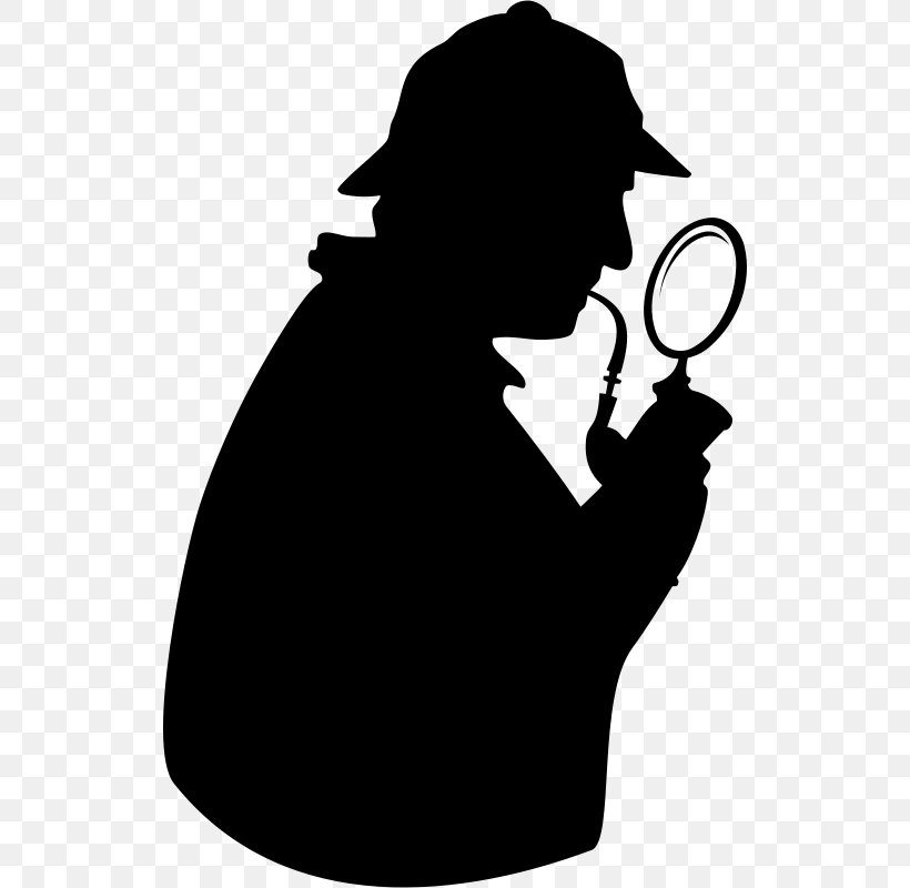 Sherlock Holmes Detective Silhouette Clip Art, PNG, 526x800px, Sherlock Holmes, Black And White, Consulting Detective, Crime Scene, Detective Download Free