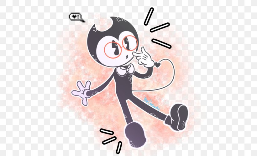 Bendy And The Ink Machine Cartoon TheMeatly Games, PNG, 500x500px, Watercolor, Cartoon, Flower, Frame, Heart Download Free