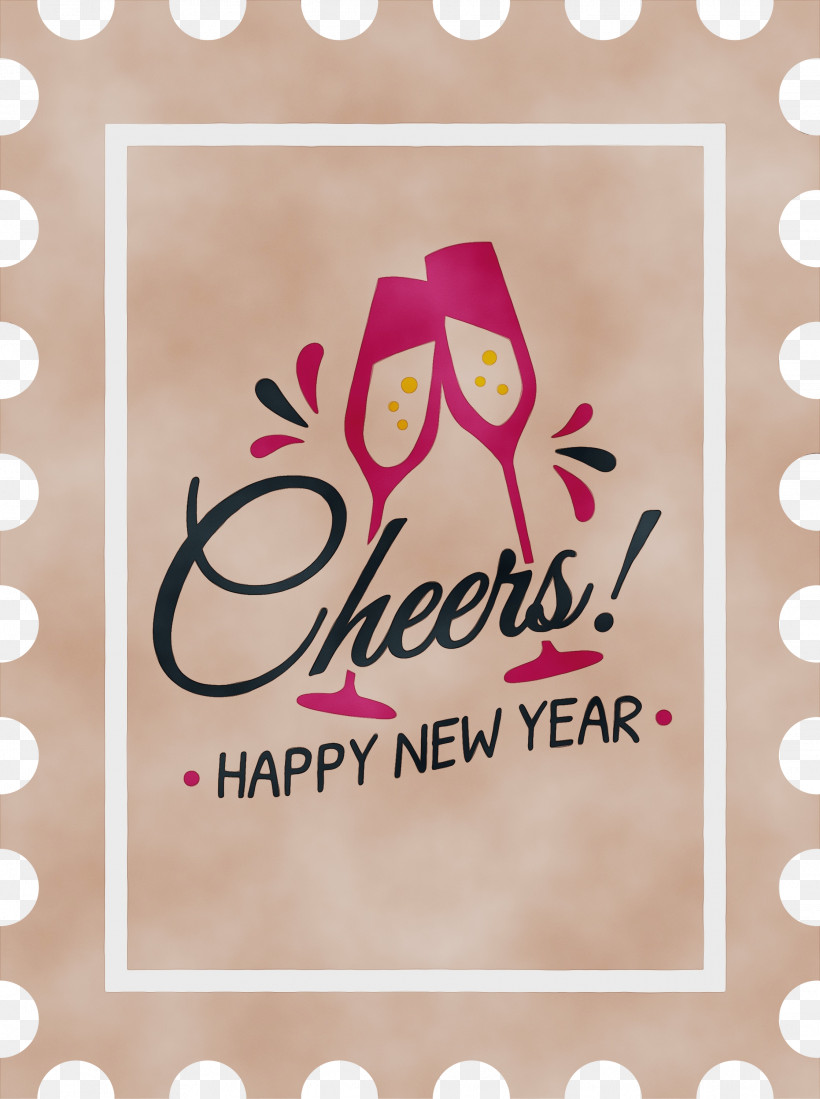 Font Logo Paper Pink M Pattern, PNG, 2238x3000px, New Year, Happy New Year, Logo, Meter, Paint Download Free