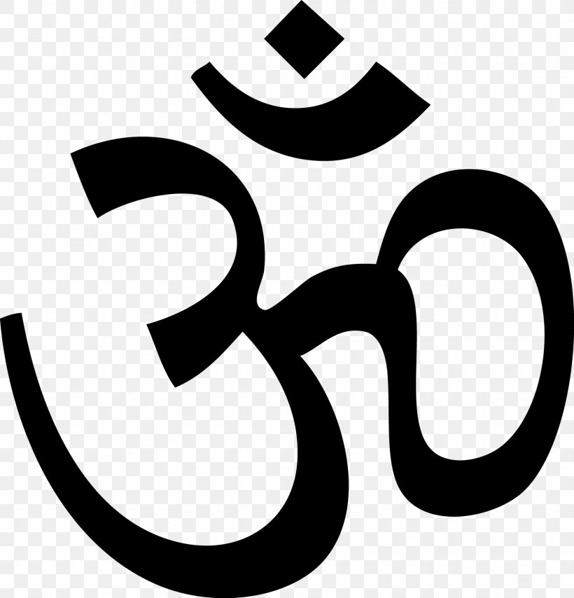 Om Hinduism Symbol Logo, PNG, 1666x1736px, Hinduism, Area, Artwork, Black And White, Brand Download Free
