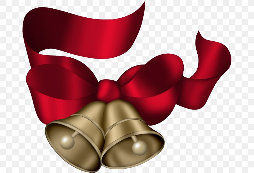 Red Ribbon Bell Image Clip Art, PNG, 675x558px, Red Ribbon, Bell, Christmas Day, Red, Ribbon Download Free