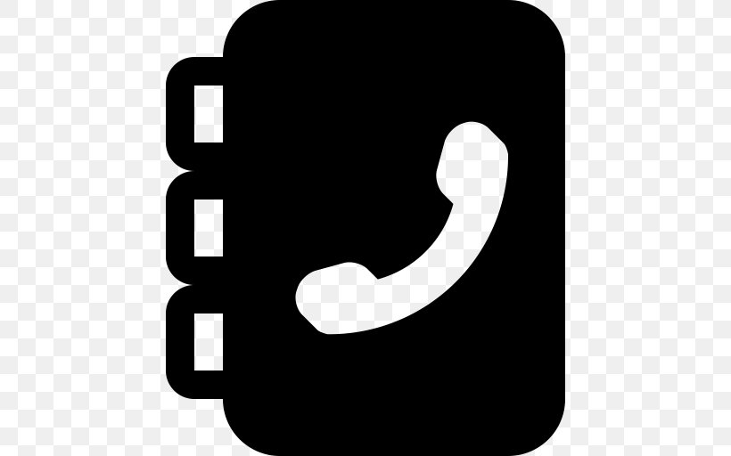 Address Book Telephone Directory Mobile Phones, PNG, 512x512px, Address Book, Address, Black And White, Book, Contact List Download Free