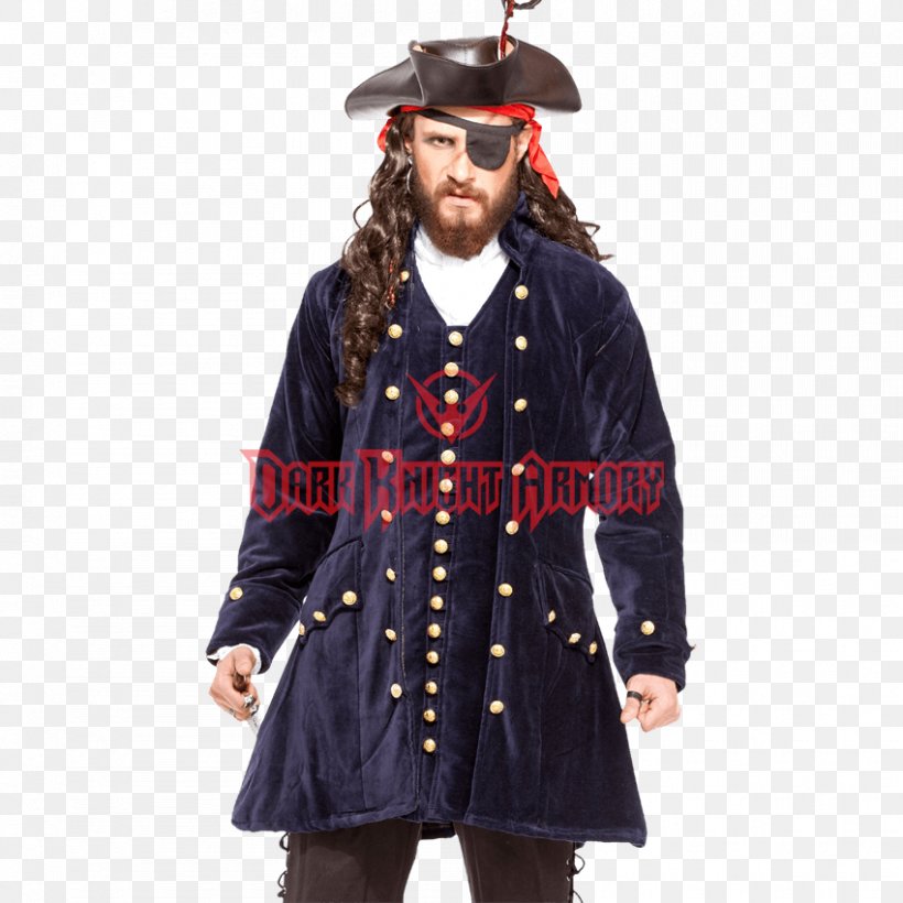 Coat Jacket Pirate Outerwear Lining, PNG, 850x850px, Coat, Clothing, Costume, English Medieval Clothing, Frock Coat Download Free