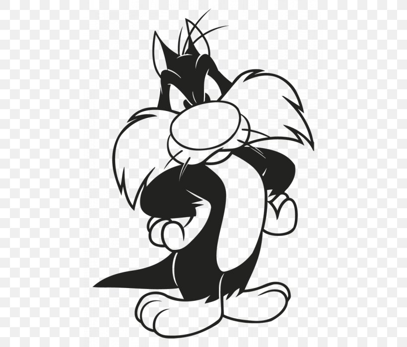 Sylvester Jr. Drawing Looney Tunes Black And White Clip Art, PNG, 700x700px, Sylvester Jr, Art, Arts, Artwork, Black Download Free