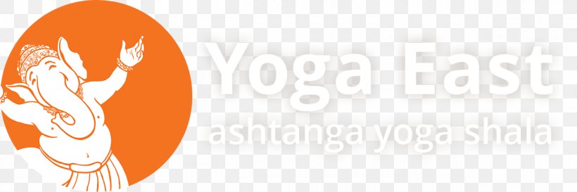 Yoga East Ashtanga Vinyasa Yoga Logo Orange, PNG, 1200x400px, Ashtanga Vinyasa Yoga, Area, Brand, Color, Joint Download Free