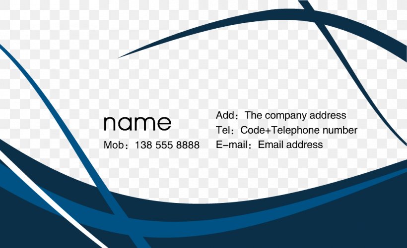 Blue Material On The Back Of Business Cards, PNG, 1063x650px, Blue, Area, Brand, Business Cards, Curve Download Free