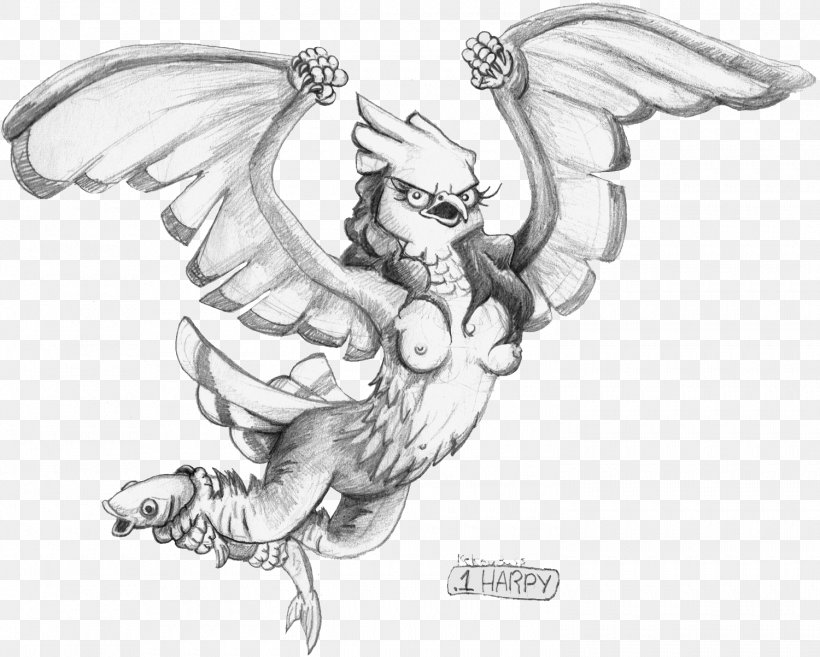 Legendary Creature Line Art Cartoon Sketch, PNG, 1500x1203px, Legendary Creature, Art, Artwork, Beak, Bird Download Free