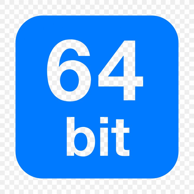 64-bit Computing 32-bit X86, PNG, 1600x1600px, 64bit Computing, Area, Bit, Blue, Brand Download Free