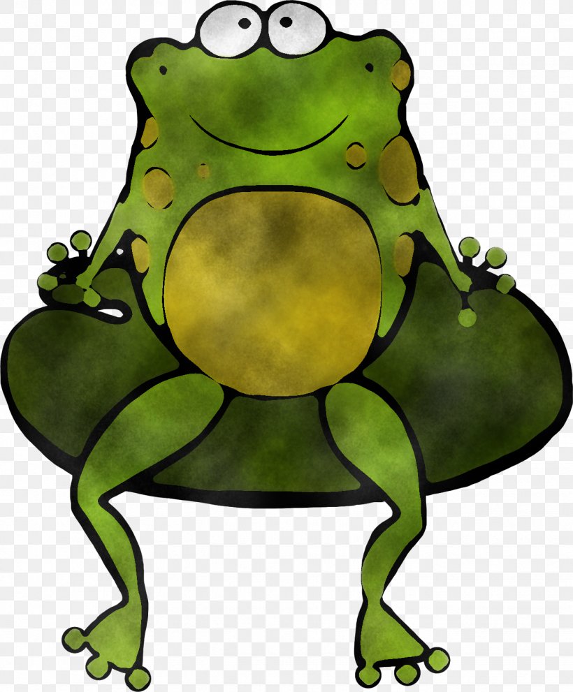 Green Frog Cartoon Toad Hyla, PNG, 1323x1600px, Green, Bullfrog, Cartoon, Frog, Hyla Download Free