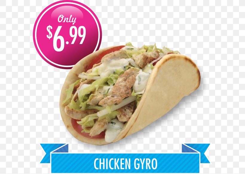 Gyro Korean Taco Wrap Shawarma Fast Food, PNG, 600x581px, Gyro, American Food, Chicken As Food, Chicken Fingers, Cuisine Download Free