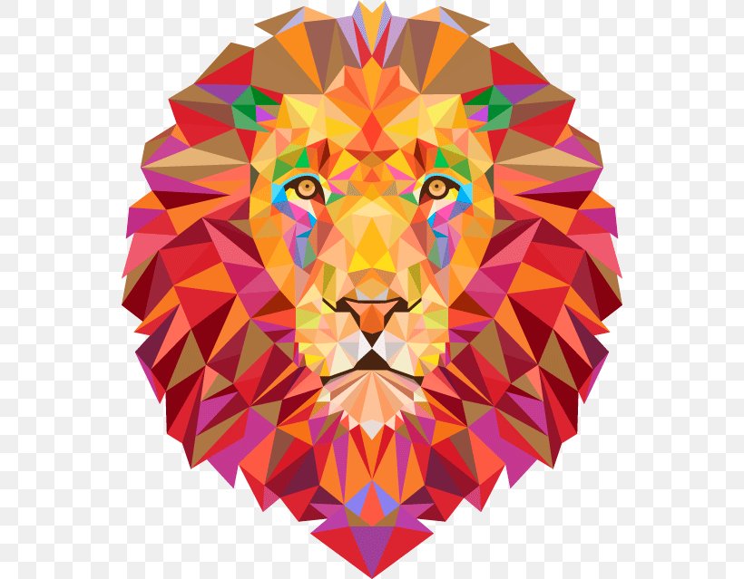 Lionhead Rabbit Tiger Geometry, PNG, 552x639px, Lion, Art, Big Cat, Decal, Drawing Download Free