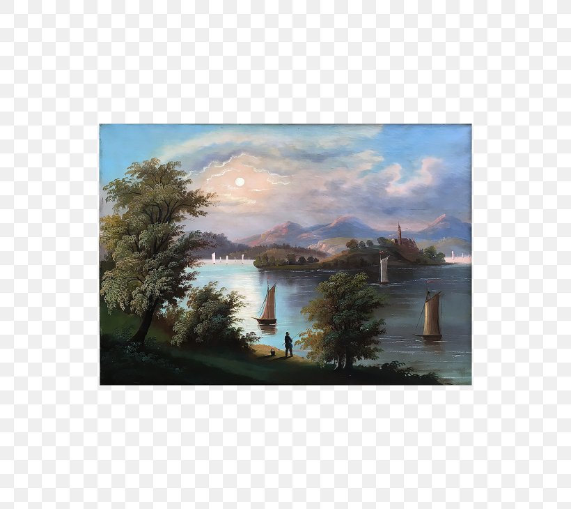 Painting Picture Frames Loch Sky Plc, PNG, 730x730px, Painting, Inlet, Landscape, Loch, Picture Frame Download Free